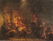 august malmstrom King Ella's messengers before Ragnar Lodbrok's sons oil painting artist